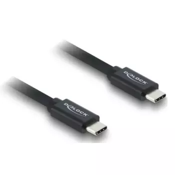 USB-C–USB-C koaksiaalkaabel DELOCK USB4 Gen 3x2 40 Gbps USB PD 3.1 240 W 1 m