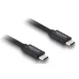 USB-C–USB-C koaksiaalkaabel DELOCK USB4 Gen 3x2 40 Gbps USB PD 3.1 240 W 1 m