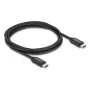 DELOCK USB4 Gen 3x2 Koaksiaalne USB-C–USB-C kaabel 40 Gbps PD 3.1 240 W 2 m