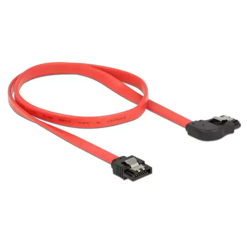 SATA kaabel DeLOCK 83969 0,5 m SATA 7-kontaktiline must punane