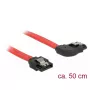 SATA kaabel DeLOCK 83969 0,5 m SATA 7-kontaktiline must punane