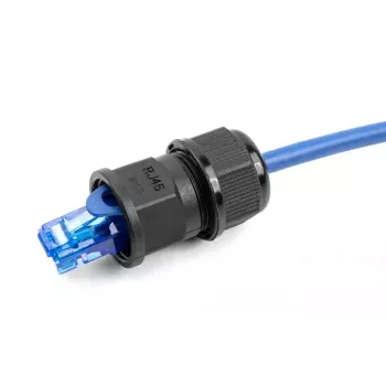 DELOCK läbiviigupistik RJ45 IP67 veekindel must