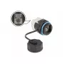 DELOCK juhtmepistik RJ45 Cat.6A LSA sirge must 29×43×29 mm