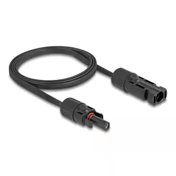 Kaabel DeLOCK DL4 Solar lame kaabel isane-emane 1 m must 3,3 mm²