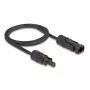 Kaabel DeLOCK DL4 Solar lame kaabel isane-emane 1 m must 3,3 mm²