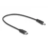 DeLOCK 85403 toitekaabel Must 0.27 m USB C DC
