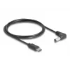 DeLOCK 85399 toitekaabel Must 1,5 m USB C 5,5 x 2,5 mm