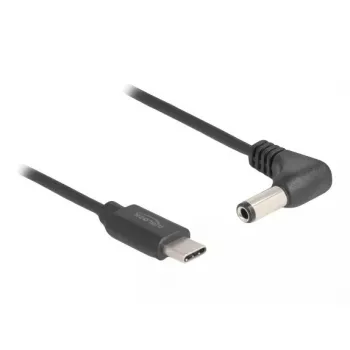 DeLOCK 85399 toitekaabel Must 1,5 m USB C 5,5 x 2,5 mm