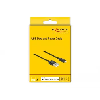 USB andme- ja laadimiskaabel DeLOCK 83002 1 m must