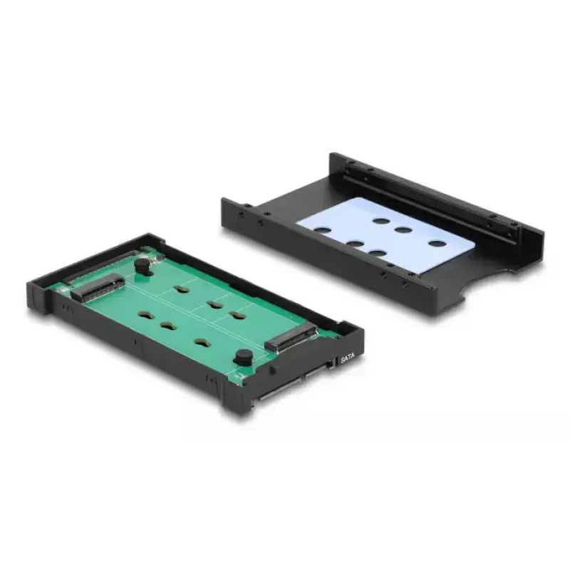 DELOCK liideseadapter U.2 (SFF-8639) M.2 Key M NVMe SSD-le, mudel 64301, must, host isane