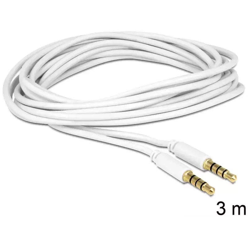 Helikaabel 3,5 mm DeLOCK 83442 3 m valge