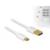 USB-kaabel DeLOCK 83679 USB 2.0 USB A Micro-USB B valge
