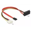 SATA kaabel DeLOCK 85514 0.3m 1x Molex 4 pin 1x SATA 22 pin 1x SATA 7 pin