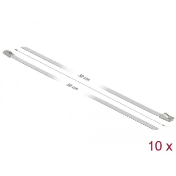 Kaabliside DeLOCK 18820 Teras Valge 500mm 10 tk