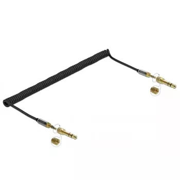 Audio kaabel DELOCK 85838 — 3,5 mm isane 3,5 mm isasele, 3 m, kullatud kontaktid, 28 AWG, must