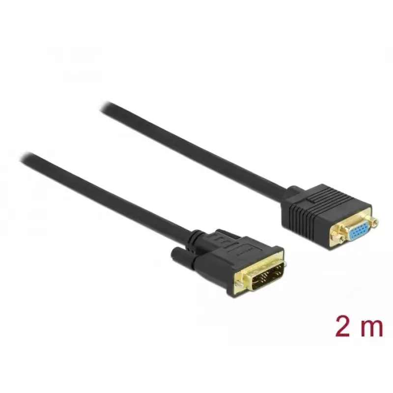 DVI-VGA-kaabel DeLOCK 86753 2m