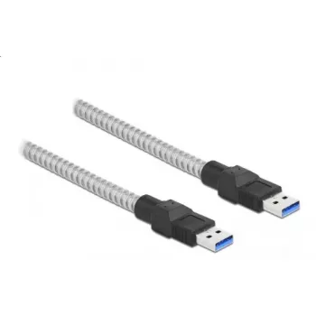 USB 3.2 Gen 1 kaabel DeLOCK 86775 1m Type-A-pistik Type-A isasele metallümbrisega