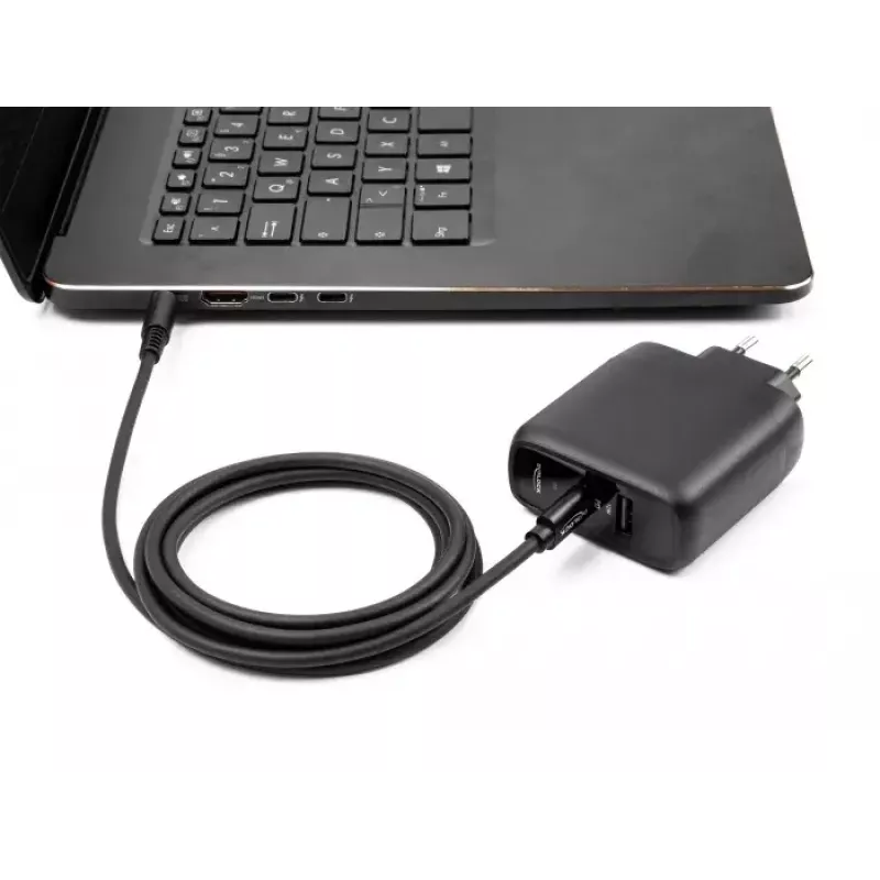 DeLOCK sülearvuti laadimiskaabel USB USB-C isane Samsungi 5,5 x 3,0 mm isane 1,5 m 20 V 3 A