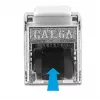 RJ45 pistikuga Keystone mooduli RJ45 pesaga kaabel DeLOCK 87030