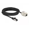 RJ45 pistikuga Keystone mooduli RJ45 pesaga kaabel DeLOCK 87030