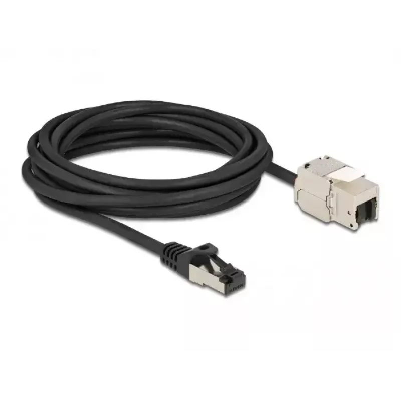 RJ45 pistikuga Keystone mooduli RJ45 pesaga kaabel DeLOCK 87030