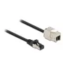 RJ45 pistikuga Keystone mooduli RJ45 pesaga kaabel DeLOCK 87030
