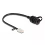 DeLOCK 88012 võrgukaabel RJ45 isane RJ45 emane Cat5e 0,25 m must