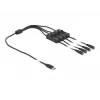 USB USB-C isane 4 × DC 5,5 × 2,1 mm emase otsaga kaabel DeLOCK 86802
