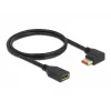 DisplayPorti pikenduskaabel DeLOCK 87073 1 m 90° vasakpoolne nurk