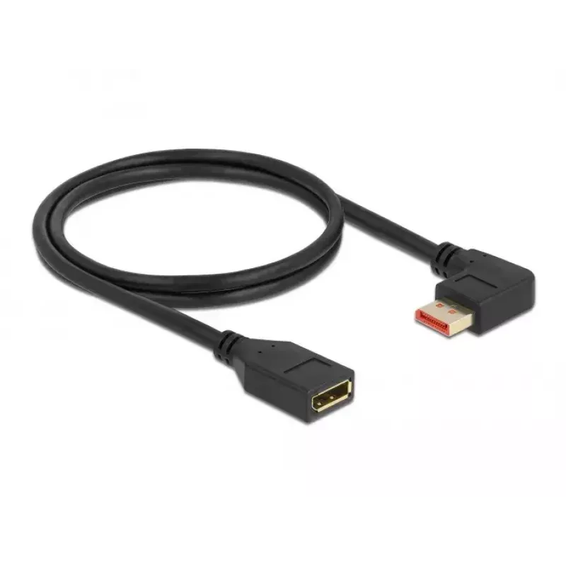 DisplayPorti pikenduskaabel DeLOCK 87073 1 m 90° vasakpoolne nurk