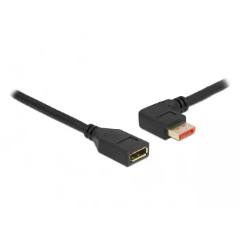 DisplayPorti pikenduskaabel DeLOCK 87073 1 m 90° vasakpoolne nurk
