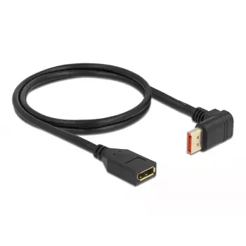 DisplayPort pikenduskaabel DeLOCK 90° ülespoole nurga all 8K 60 Hz 1 m