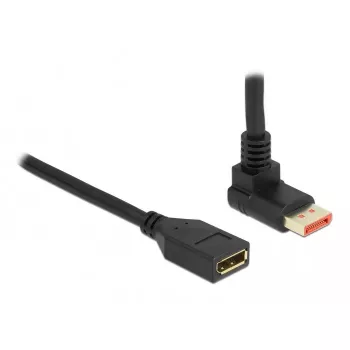 DisplayPort pikenduskaabel DeLOCK 90° ülespoole nurga all 8K 60 Hz 1 m