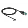 DeLOCK PoweredUSB kaabel isane 12 V kuni DC 5.5 x 2.5 mm isane nurga all 2 m