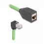 Võrgukaabel DeLOCK 80886 RJ-45 Cat6a 1m Must Roheline