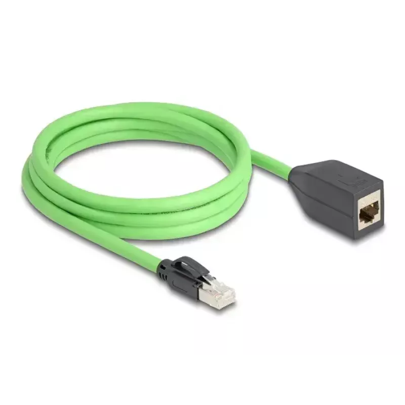 DeLOCK võrgukaabel RJ45 Cat.6A pistik pistikupessa 2m roheline