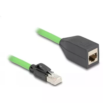 DeLOCK võrgukaabel RJ45 Cat.6A pistik pistikupessa 2m roheline