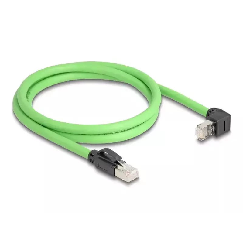 Võrgukaabel DeLOCK 80892 RJ-45 Cat6a 1 m Must Roheline