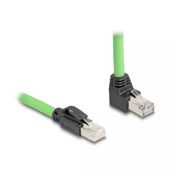 Võrgukaabel DeLOCK 80892 RJ-45 Cat6a 1 m Must Roheline