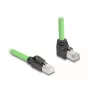 Võrgukaabel DeLOCK 80892 RJ-45 Cat6a 1 m Must Roheline