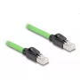 Võrgukaabel DeLOCK RJ45 Cat.6A pistik pistikusse SF/UTP 5 m roheline