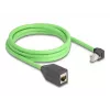 Võrgukaabel DeLOCK 80887 RJ-45 Cat6a 2m Must Roheline