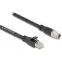 Võrgukaabel DeLOCK 80580 M12 RJ-45 Cat5e 3 m Must