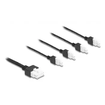 Toitekaabel DeLOCK 90173 Must 1 m 4 x DC