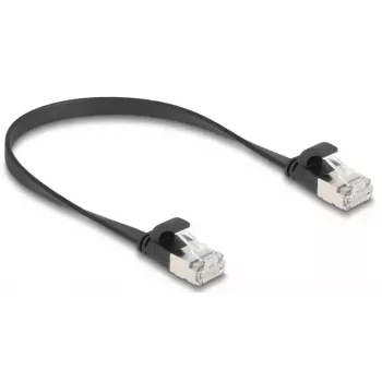 Võrgukaabel DeLOCK 81161 RJ-45 Cat6a 0,25 m Must