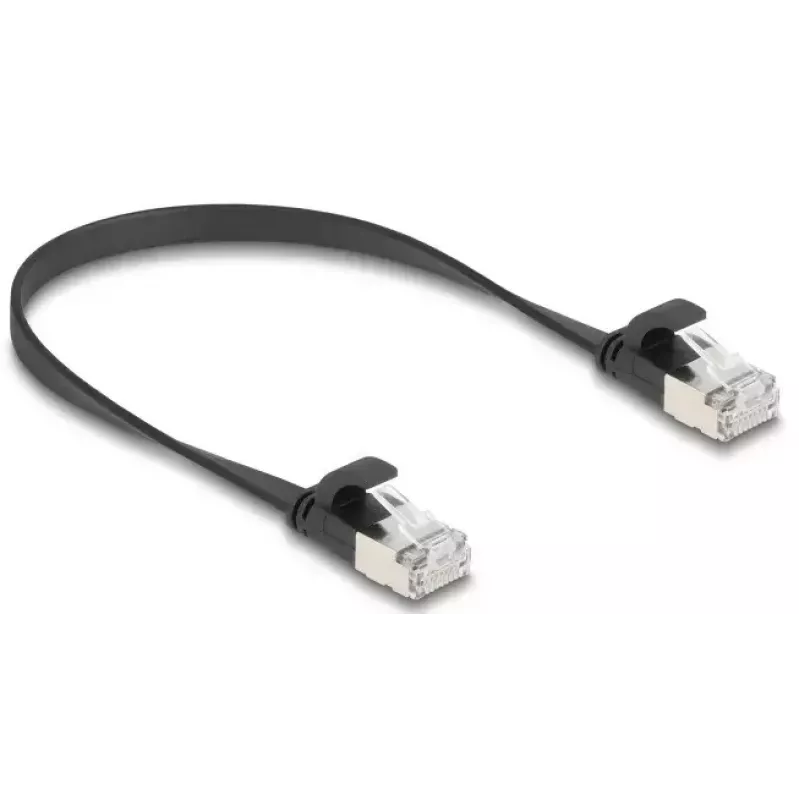 Võrgukaabel DeLOCK 81161 RJ-45 Cat6a 0,25 m Must
