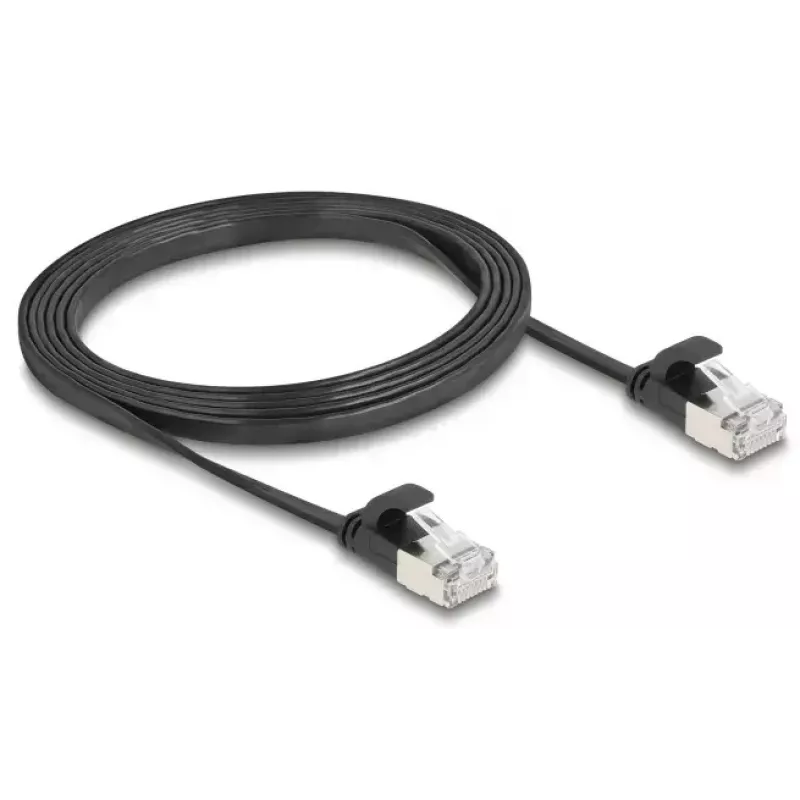 Võrgukaabel DeLOCK 81164 RJ-45 Cat6a 1,5 m Must