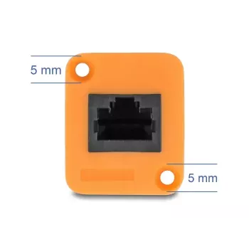 Võrgukaabel DELOCK 90803 Cat5e U/UTP RJ-45 to RJ-45 Must/Oranž 0,3 m