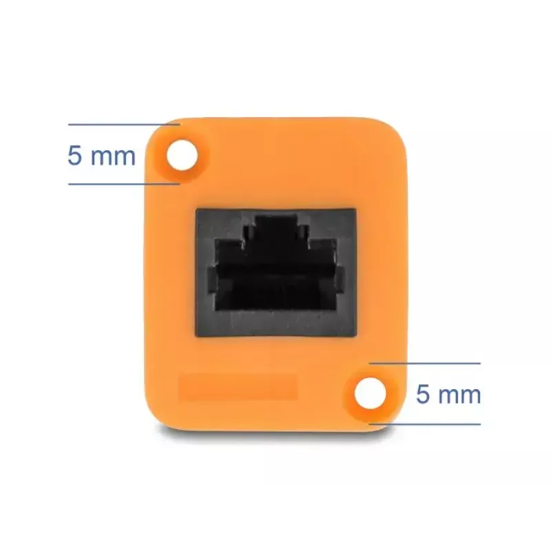 Võrgukaabel DELOCK 90803 Cat5e U/UTP RJ-45 to RJ-45 Must/Oranž 0,3 m