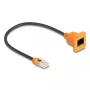 Võrgukaabel DELOCK 90803 Cat5e U/UTP RJ-45 to RJ-45 Must/Oranž 0,3 m